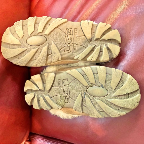 "Ugg" leather, fleece-lined slipper (mule) 7-8, sand - Picture 7 of 13